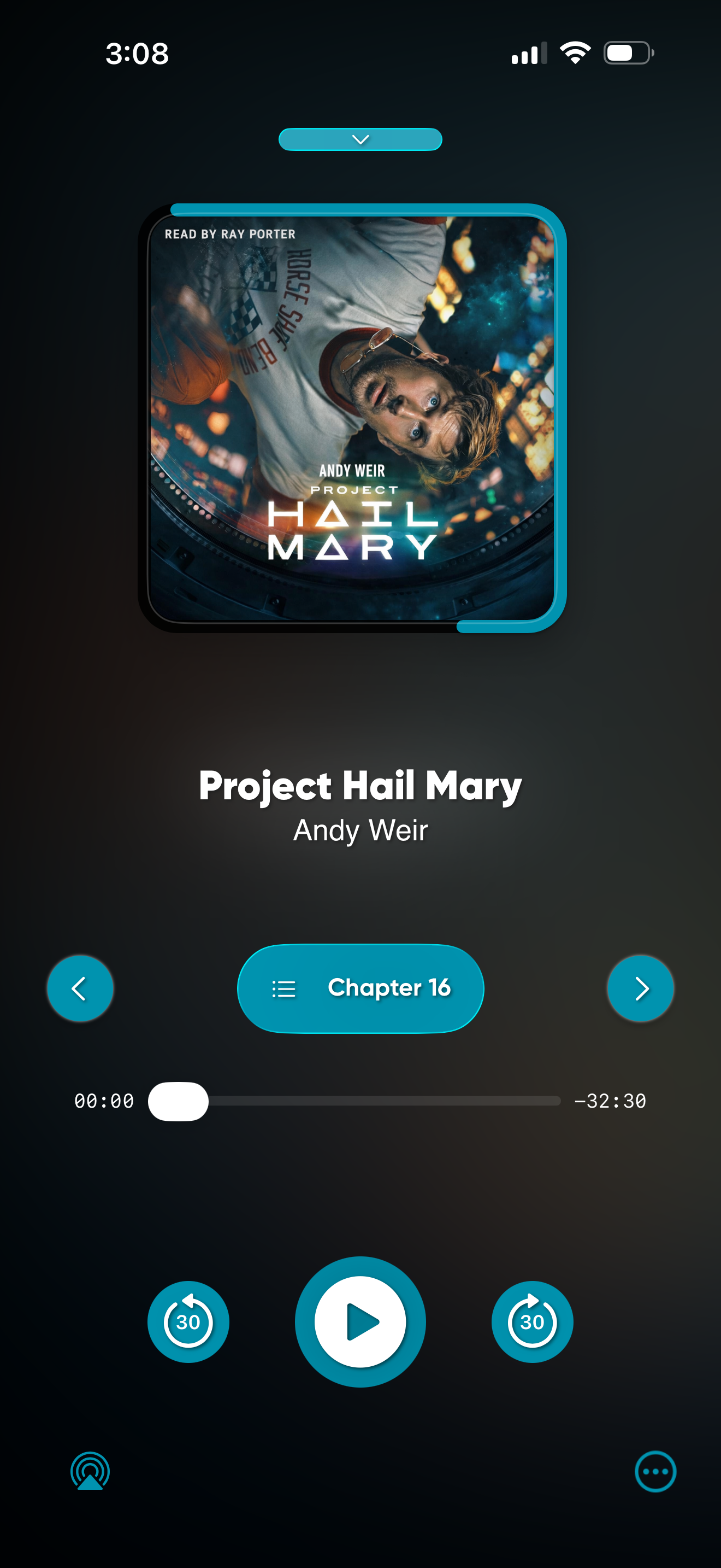 DeerReader now playing screen